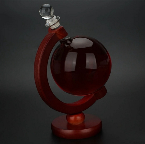 Globe Whiskey Decanter Wine Aerator Glass Wine Bot - Picture 5 of 8